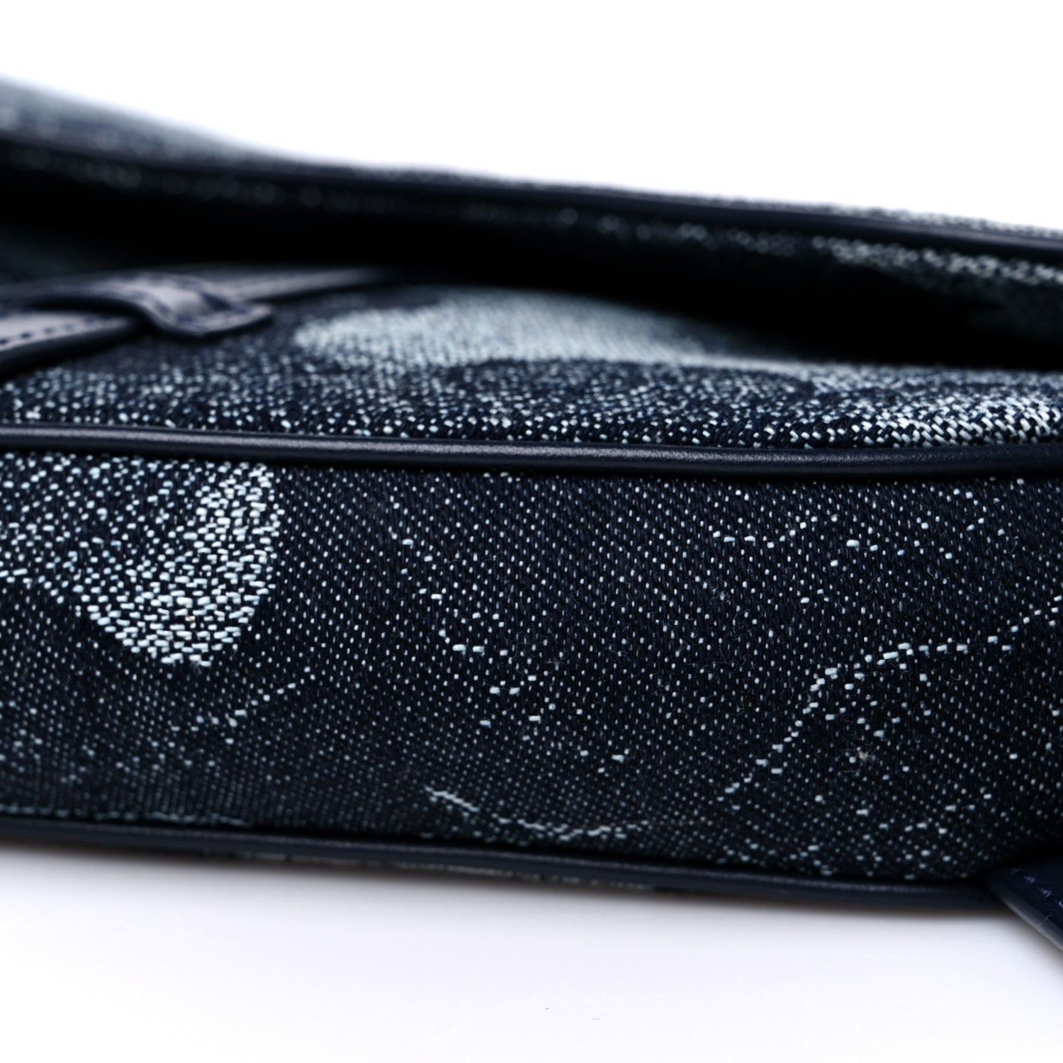 Christian Dior X Peter Doig Denim Camouflage Saddle Bag 8 of 10