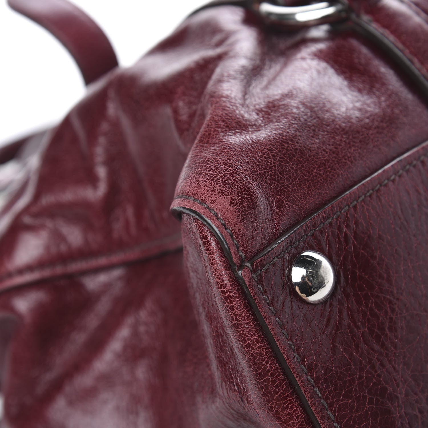 Miu Miu Vitello Shine Tote Amaranto 14 of 15