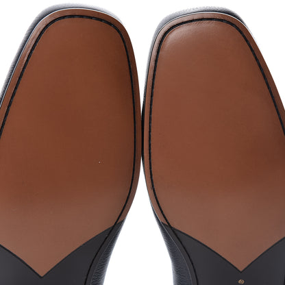 Louis Vuitton Calfskin Mens Montaigne Loafers 9.5 Marine 8 of 9