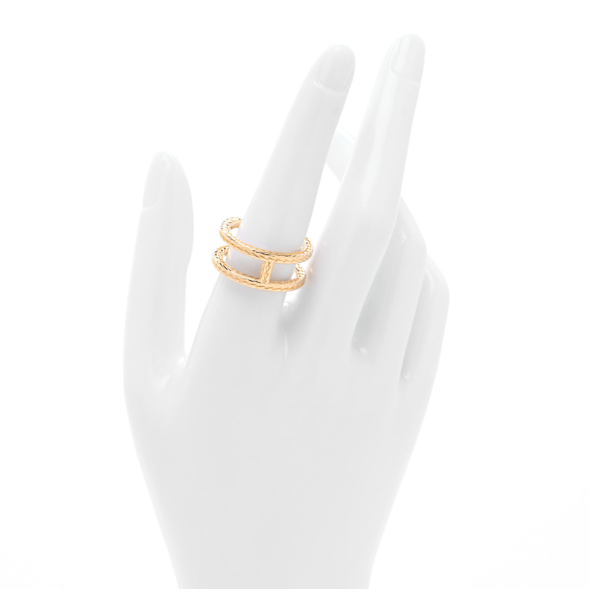 18K Yellow Gold PM Chain d'Ancre Danae Ring 57 8