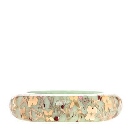 Louis Vuitton Resin Swarovski PM Inclusion Bracelet Peppermint 1 of 4