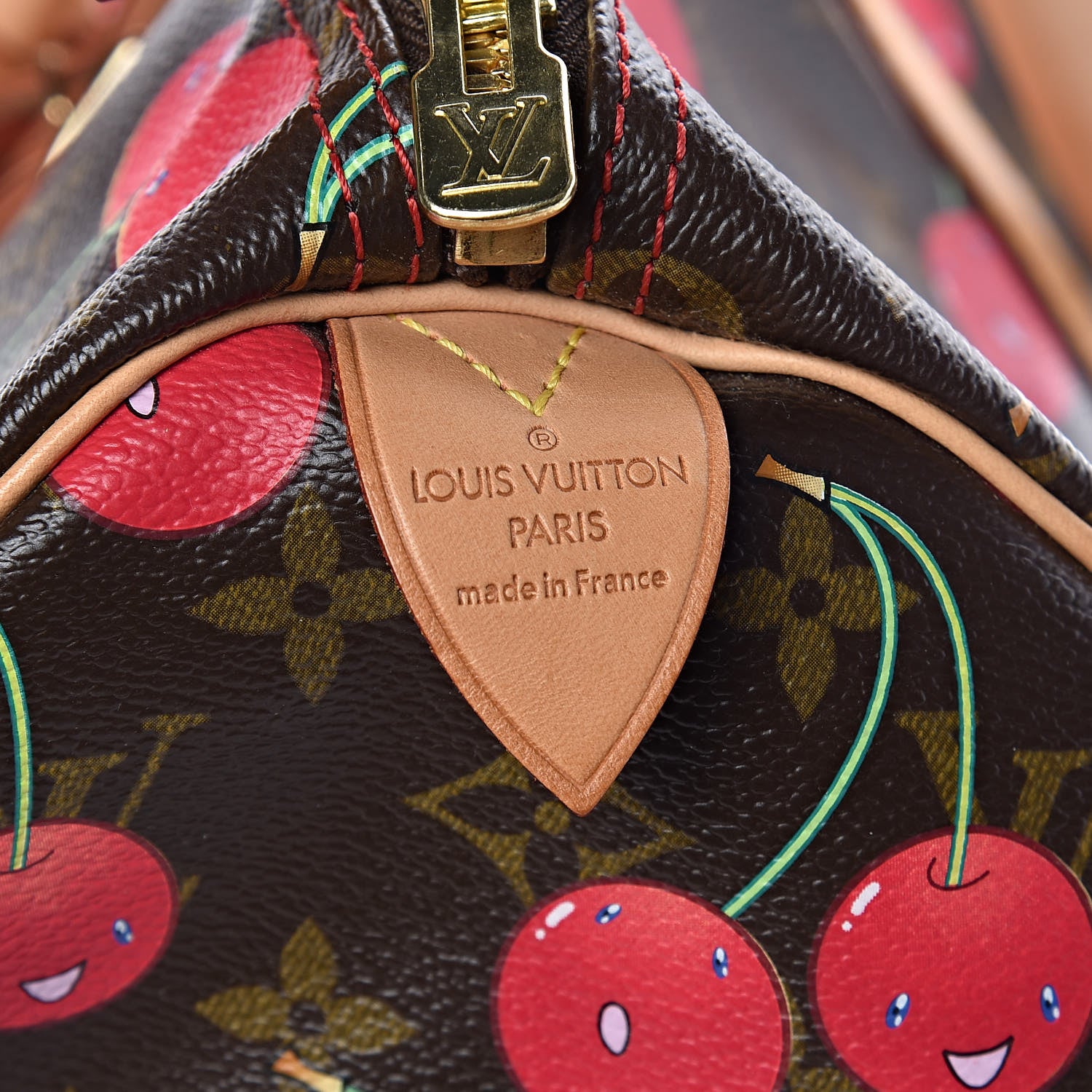 Louis Vuitton Monogram Cerises Keepall 45 6 of 10