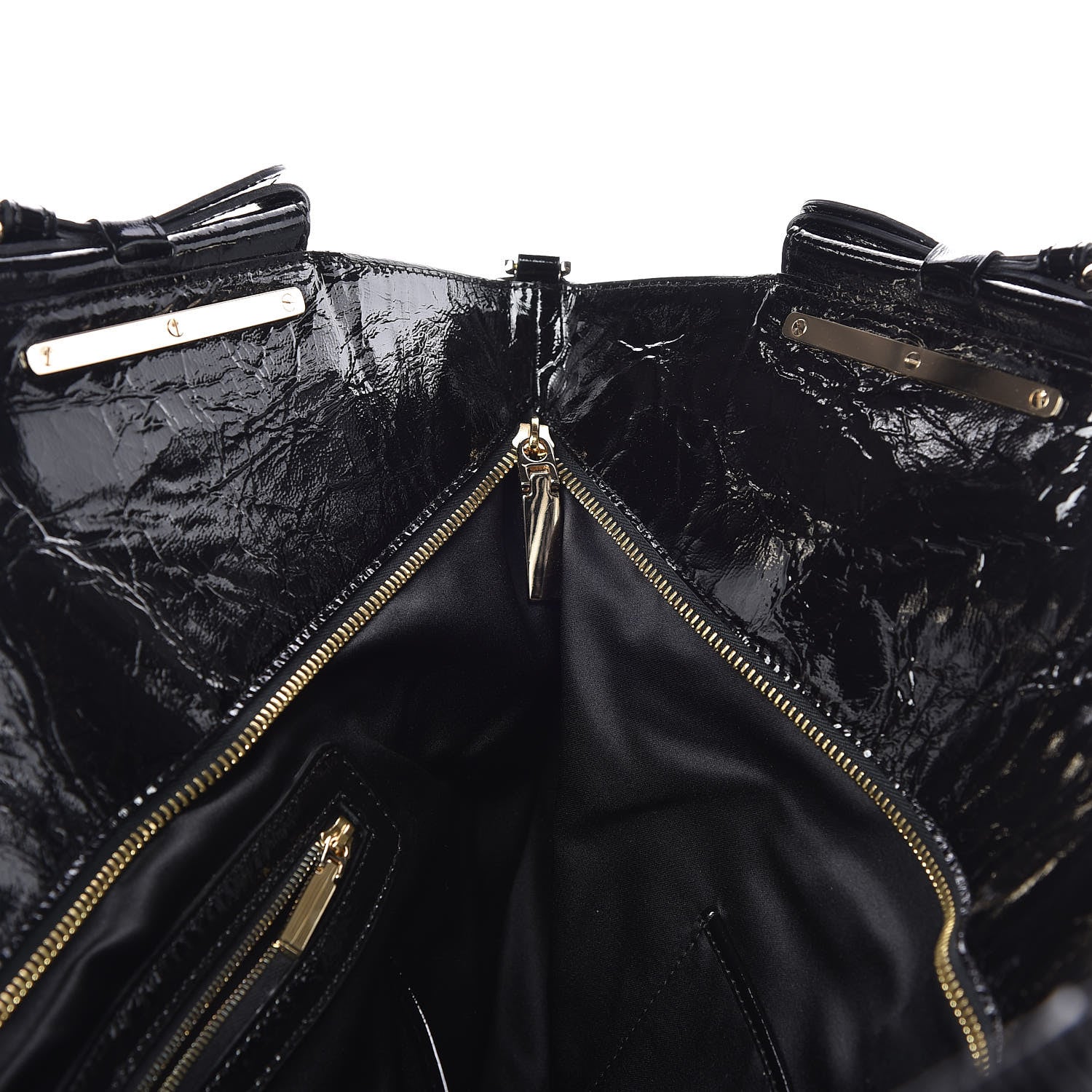 Versace Patent Shoulder Bag Black 8 of 11