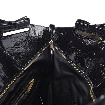 Versace Patent Shoulder Bag Black 8 of 11
