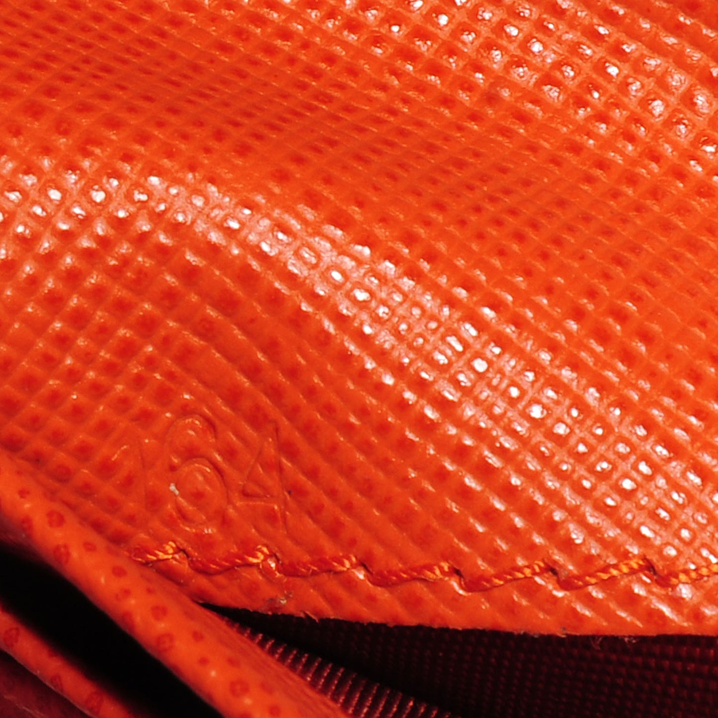 Saffiano Metal Bi-Fold Wallet Papaya