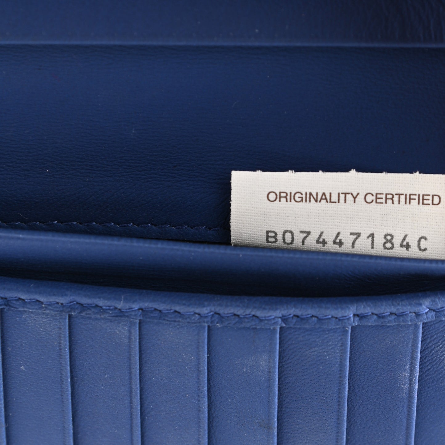Nappa Intrecciato Continental Flap Wallet Blue