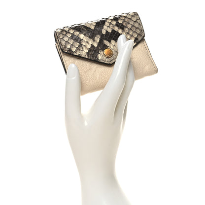 Louis Vuitton Snakeskin Empreinte Zoe Wallet Creme 2 of 8
