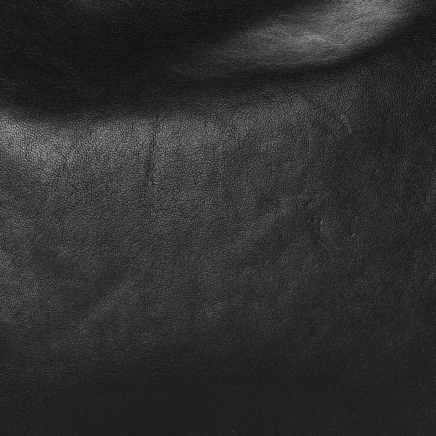 Shiny Lambskin Soft Triomphe Besace Bag Black