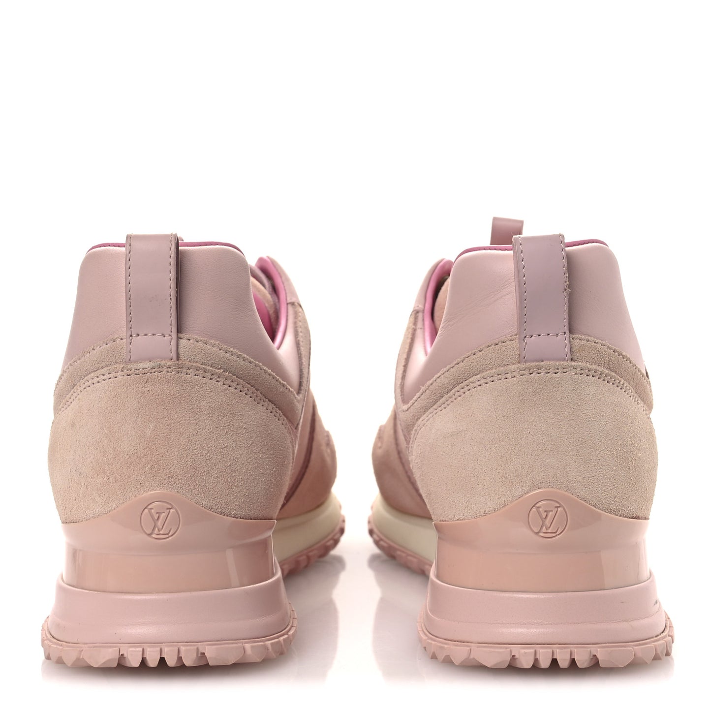 Suede Calfskin Run Away Sneakers 37.5 Pink