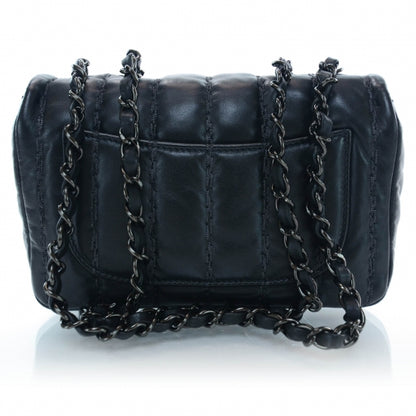 Chanel Lambskin Vertical Stitched Mini Flap Black 3 of 10