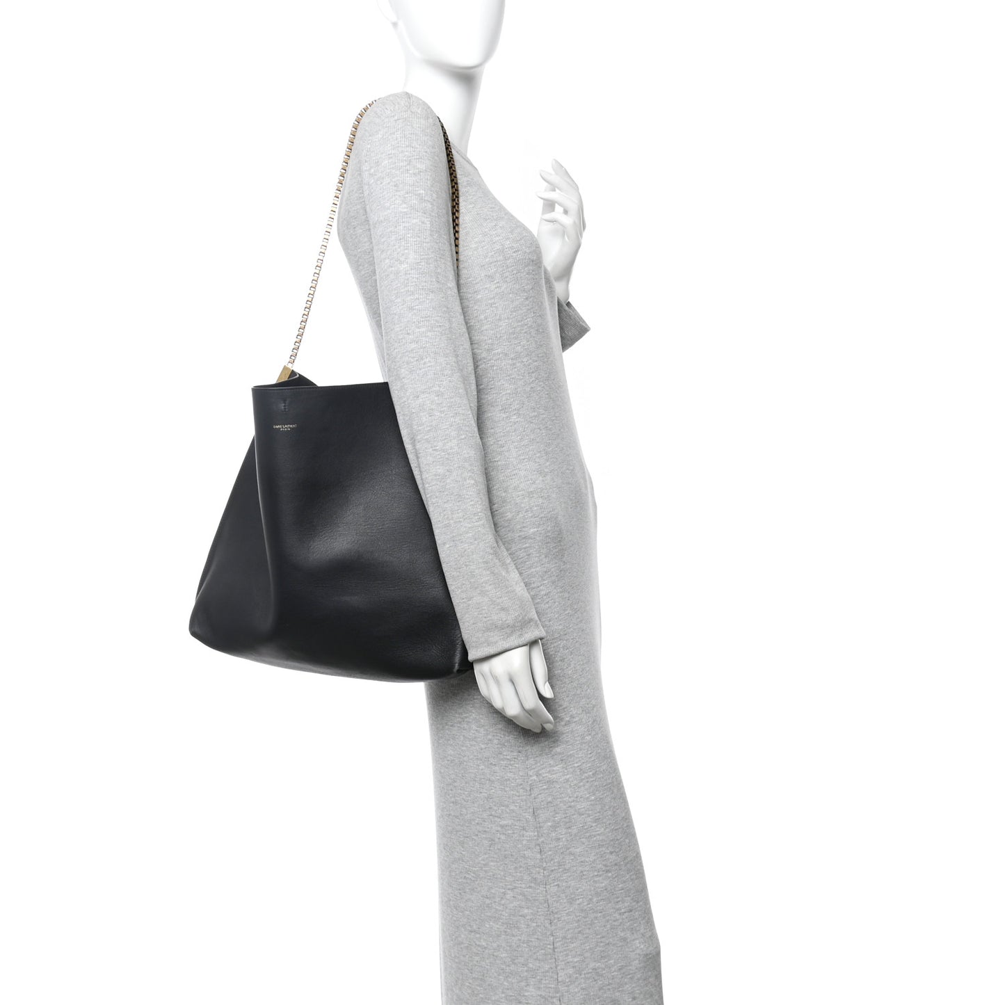 Calfskin Medium Suzanne Hobo Black