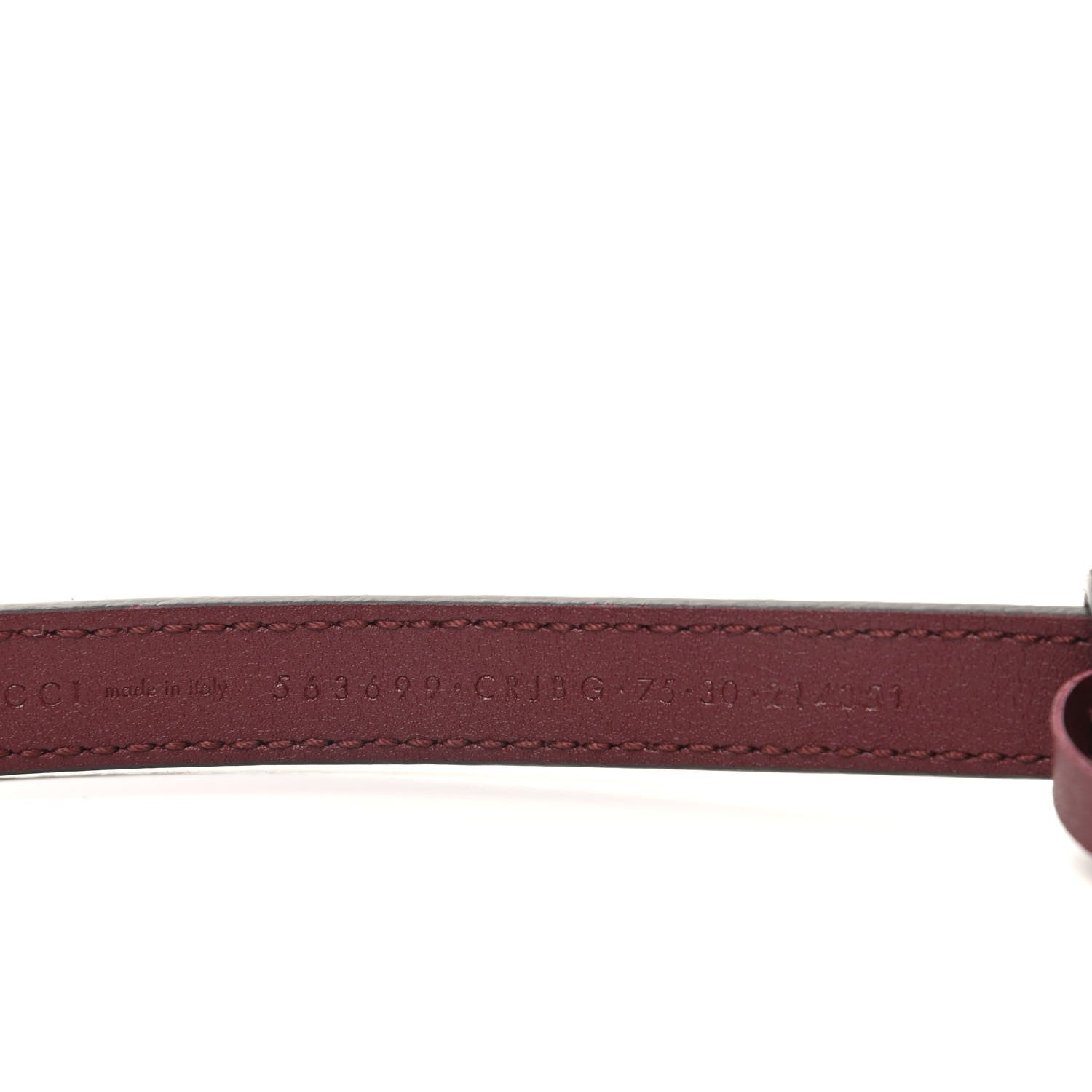 Gucci Suede Icaro Plaque Interlocking G 15mm Belt 75 30 Red 4 of 6