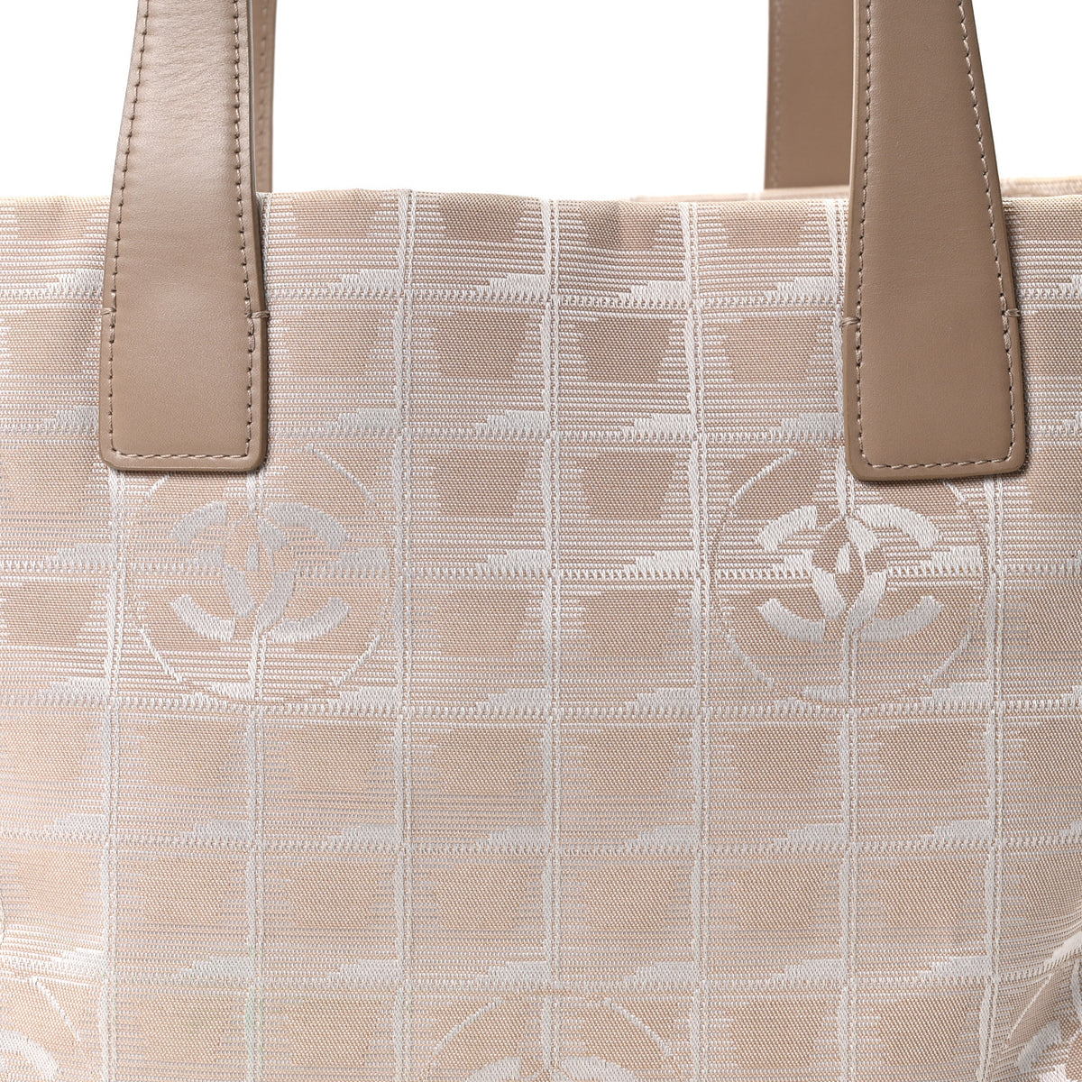 Nylon Small Travel Tote Beige