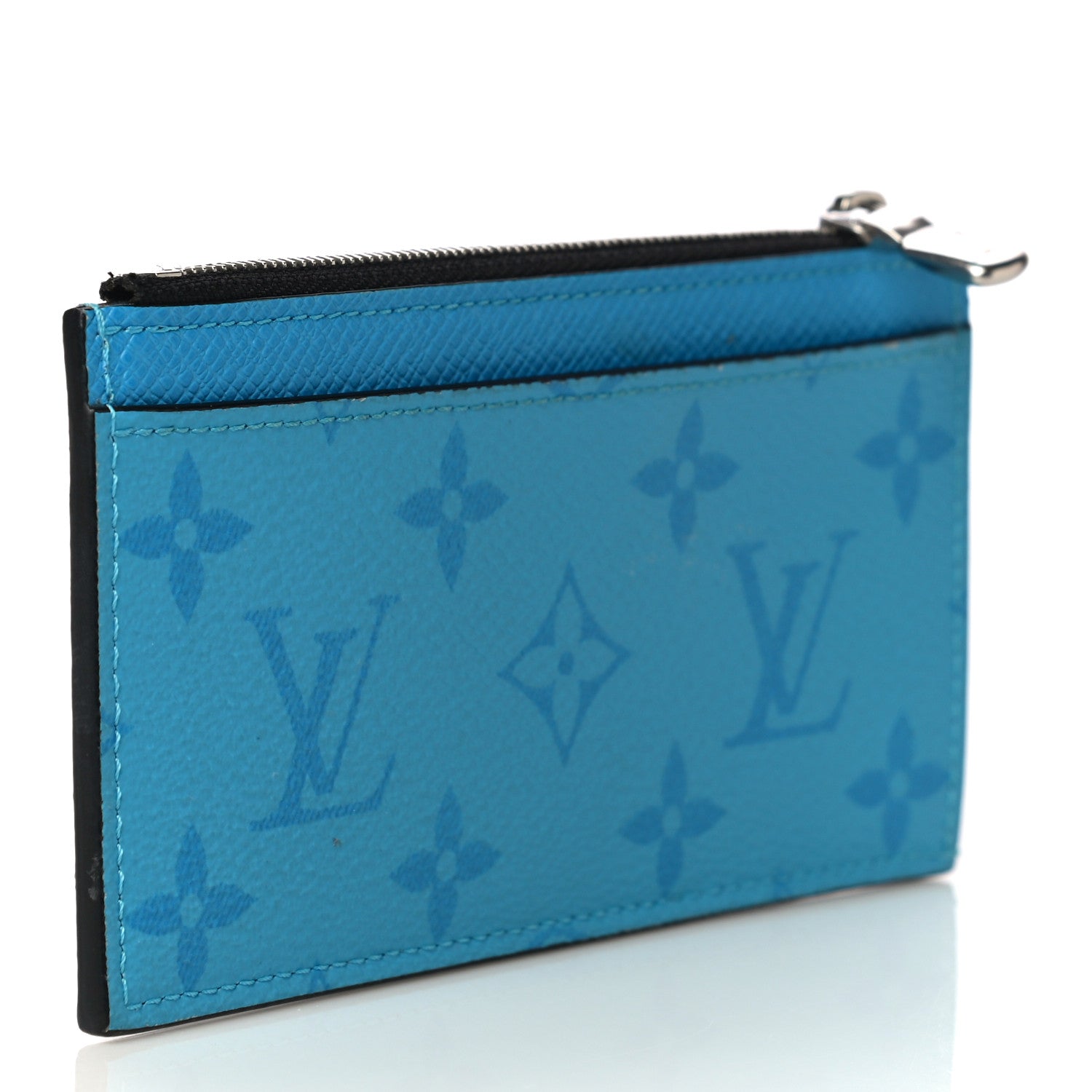 Louis Vuitton Taigarama Coin Card Holder Blue Lagoon 3 of 10