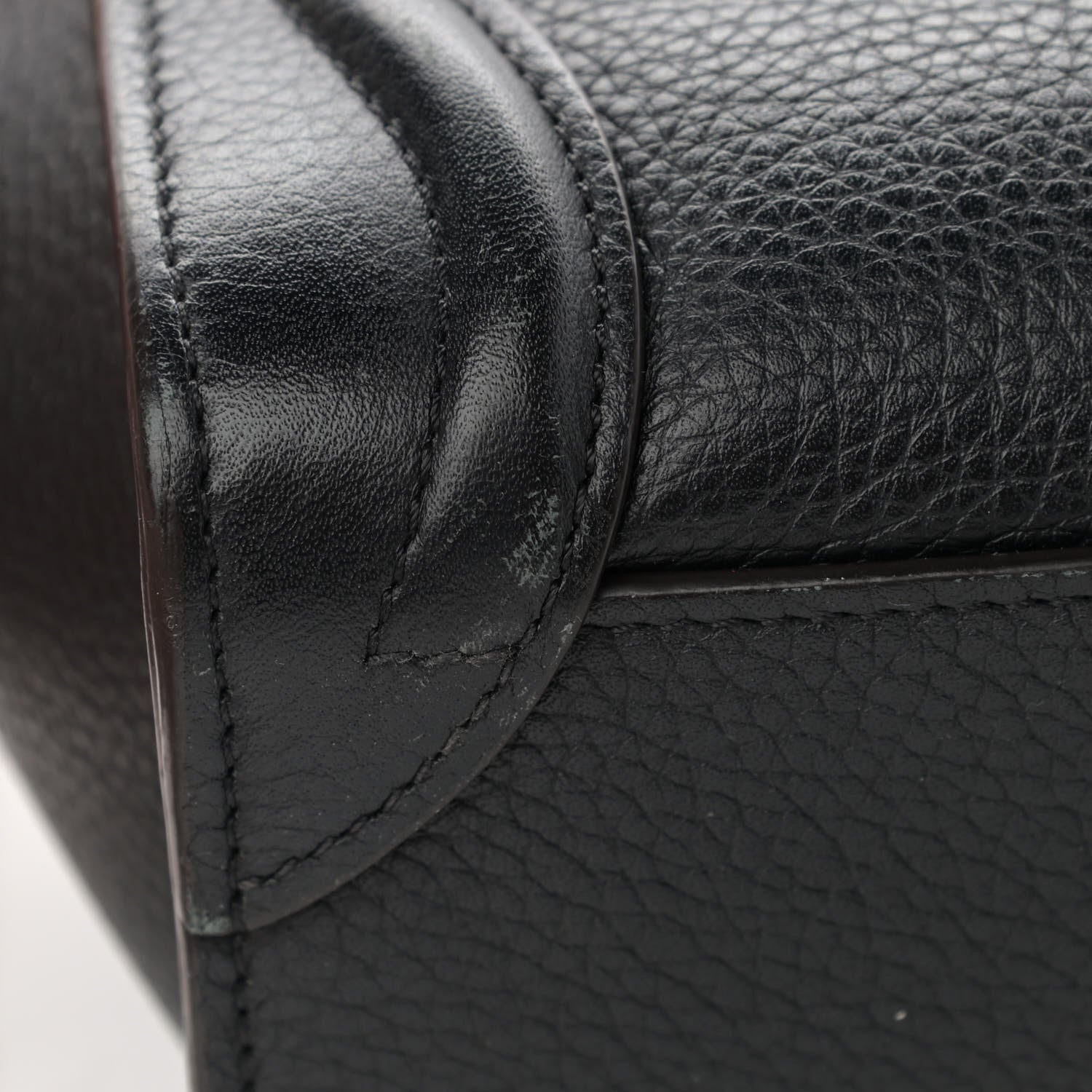 Celine Drummed Calfskin Nano Luggage Black 12 of 22