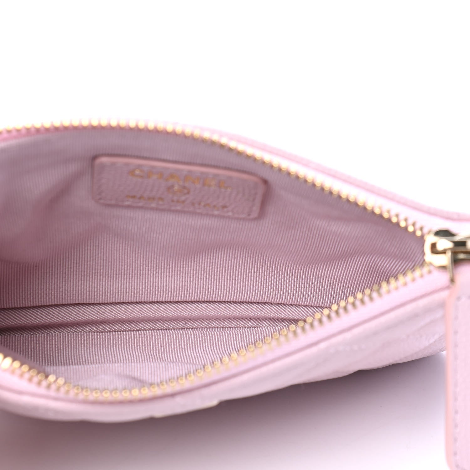 Chanel Caviar Quilted Small Cosmetic Case Light Pink 4 of 4