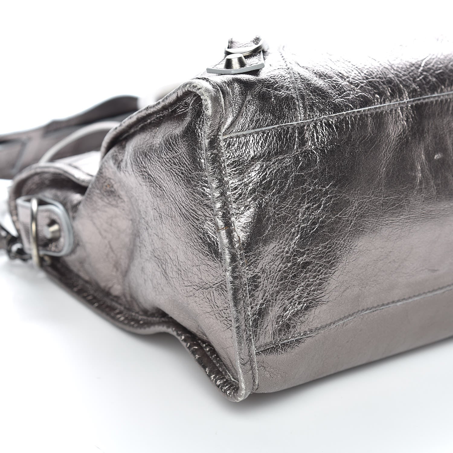 Balenciaga Metallic Agneau Classic Hardware City Pewter 5 of 9