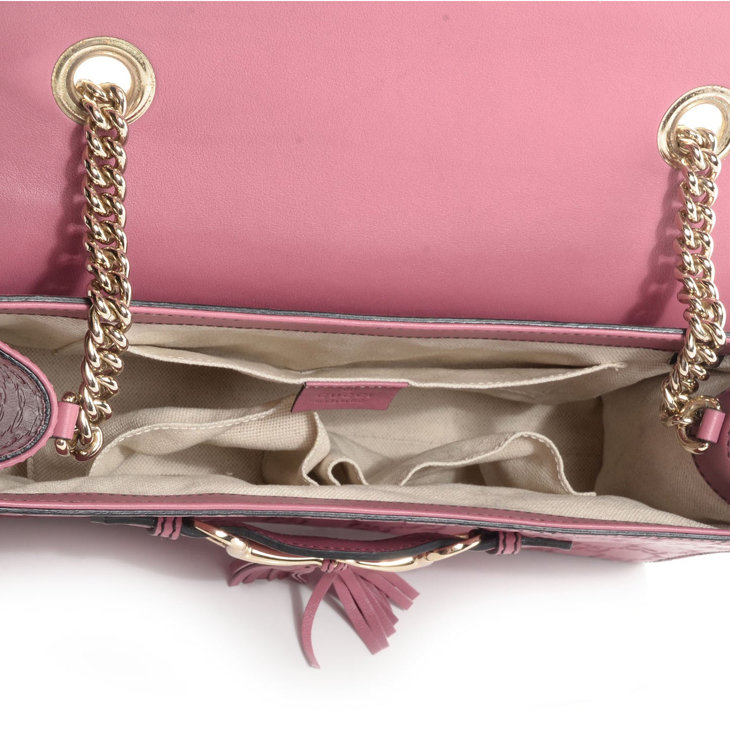 Guccissima Medium Emily Chain Shoulder Bag Peonia Flower