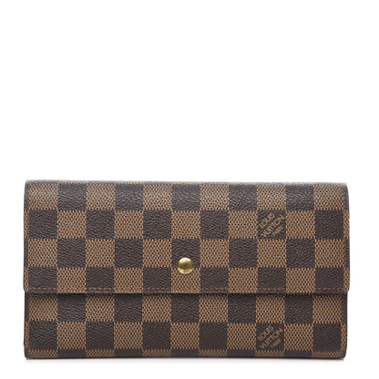 Louis Vuitton Damier Ebene Porte Tresor International Wallet 1 of 9