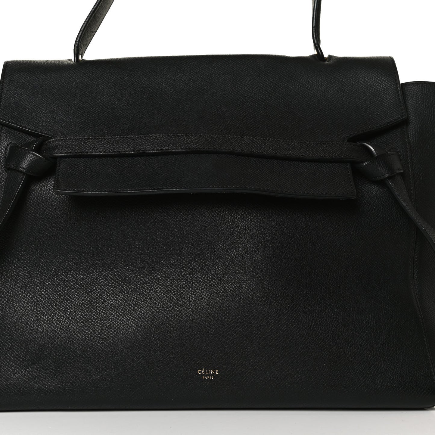Grained Calfskin Small Belt Bag Black