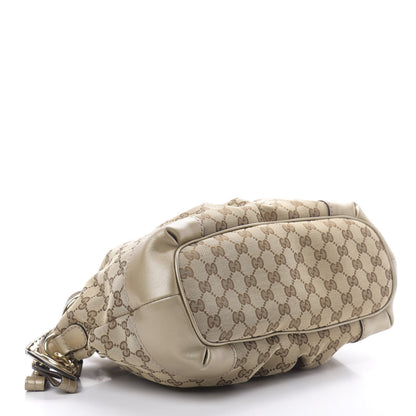 Gucci Monogram Medium Sukey Top Handle Bag Golden Beige 5 of 16