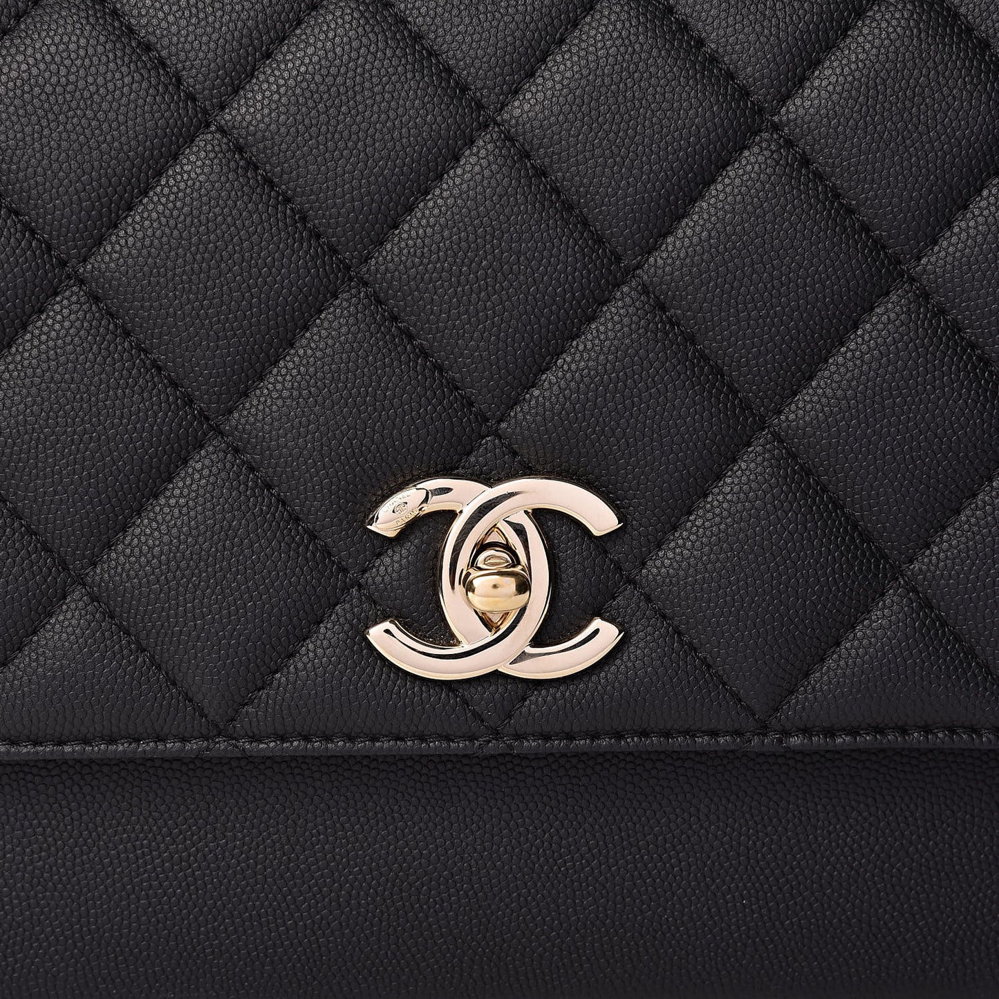 Caviar Quilted Large Business Affinity Flap Black