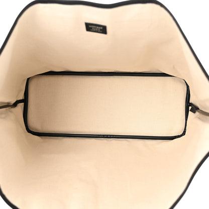 Moynat Grained Calfskin Canvas 1920 Oh! Tote Ruban GM Carbon Silver 5 of 10