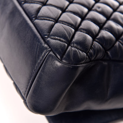 Chanel Iridescent Calfskin New Bubble Large Flap Navy 12 of 13