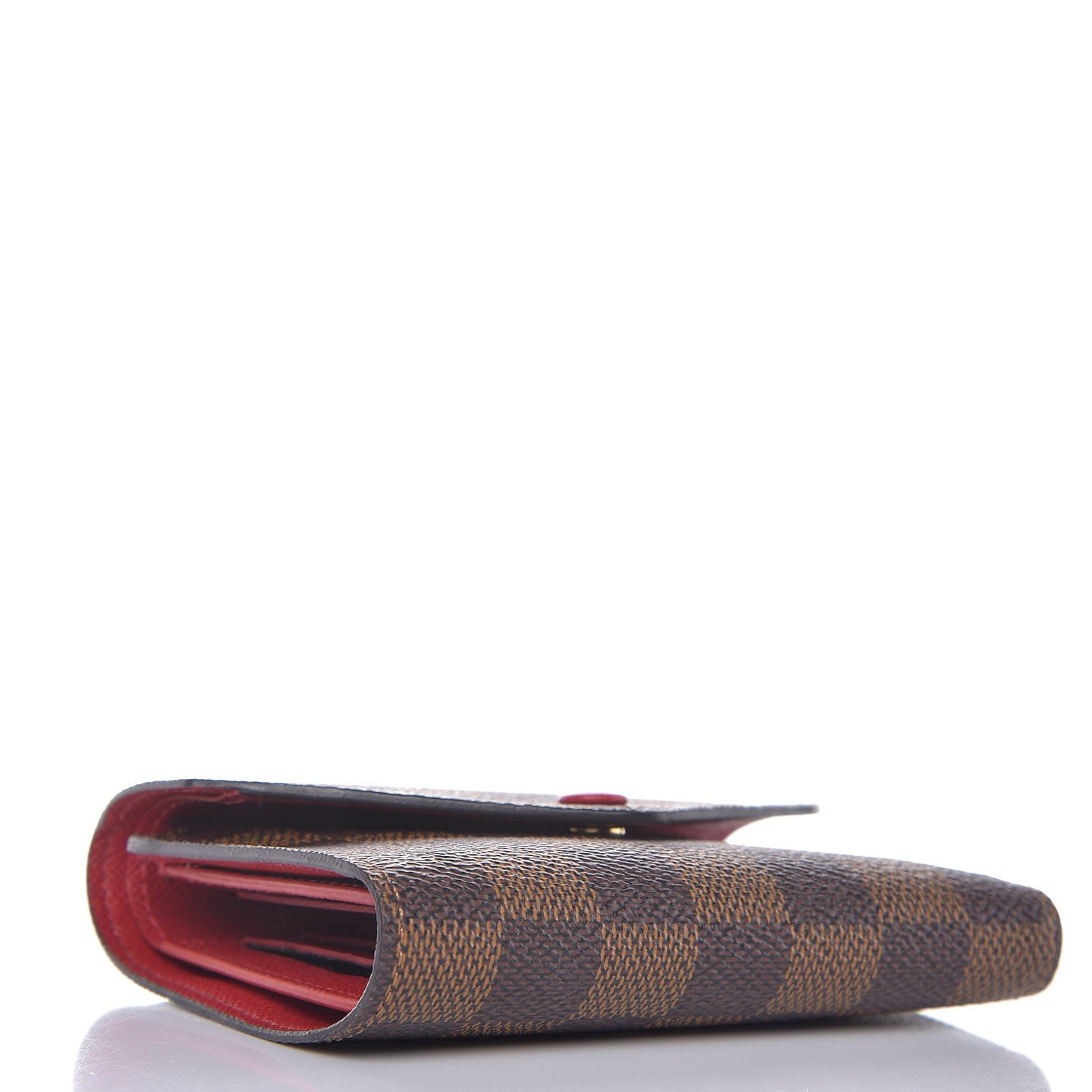 Louis Vuitton Damier Ebene Victorine Wallet Red 4 of 7