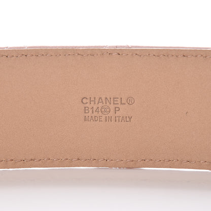 Chanel Lambskin Quilted CC Belt 90 36 Pink 4 of 8