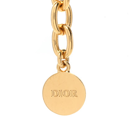 Christian Dior Metal Danseuse Etoile Chain Choker Necklace Gold 6 of 7