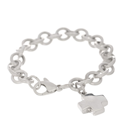 Tiffany Sterling Silver Cross Charm Bracelet 1 of 3