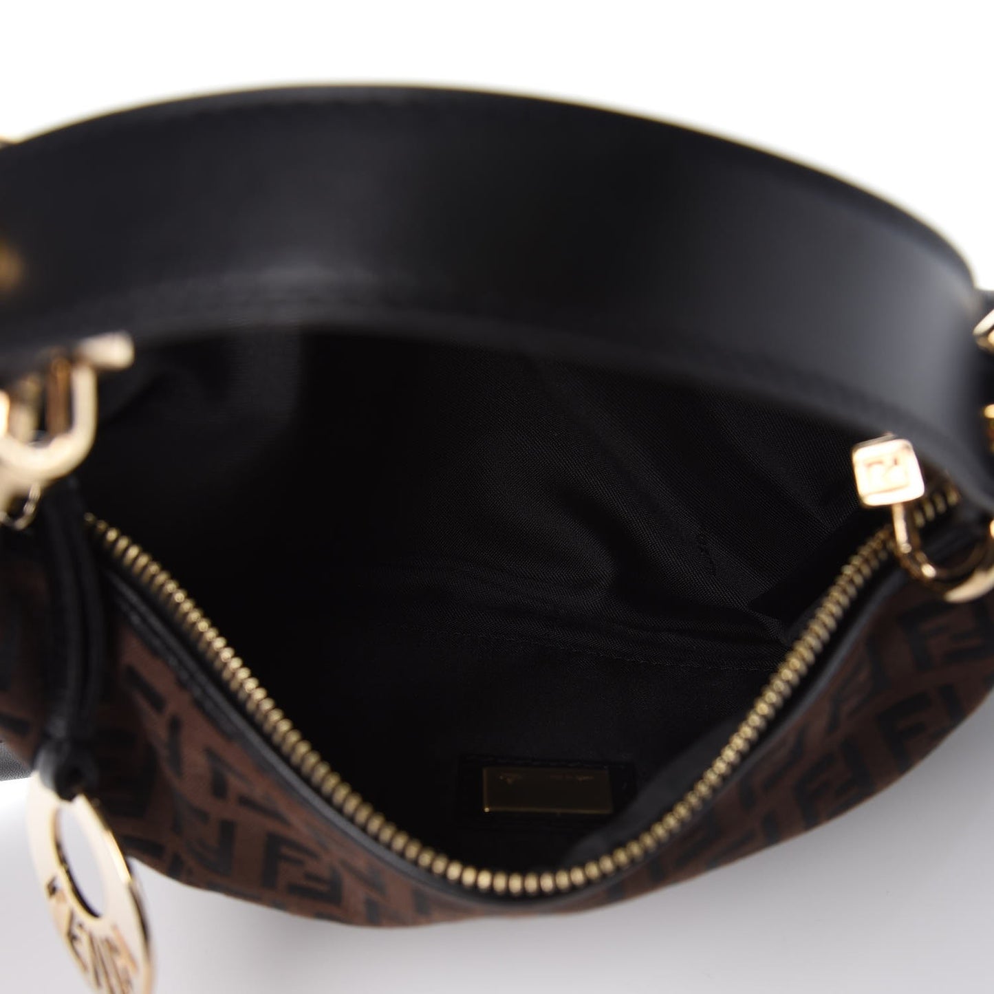 Zucchino Cuoio Small Chef Pocket Shoulder Bag Black Moro