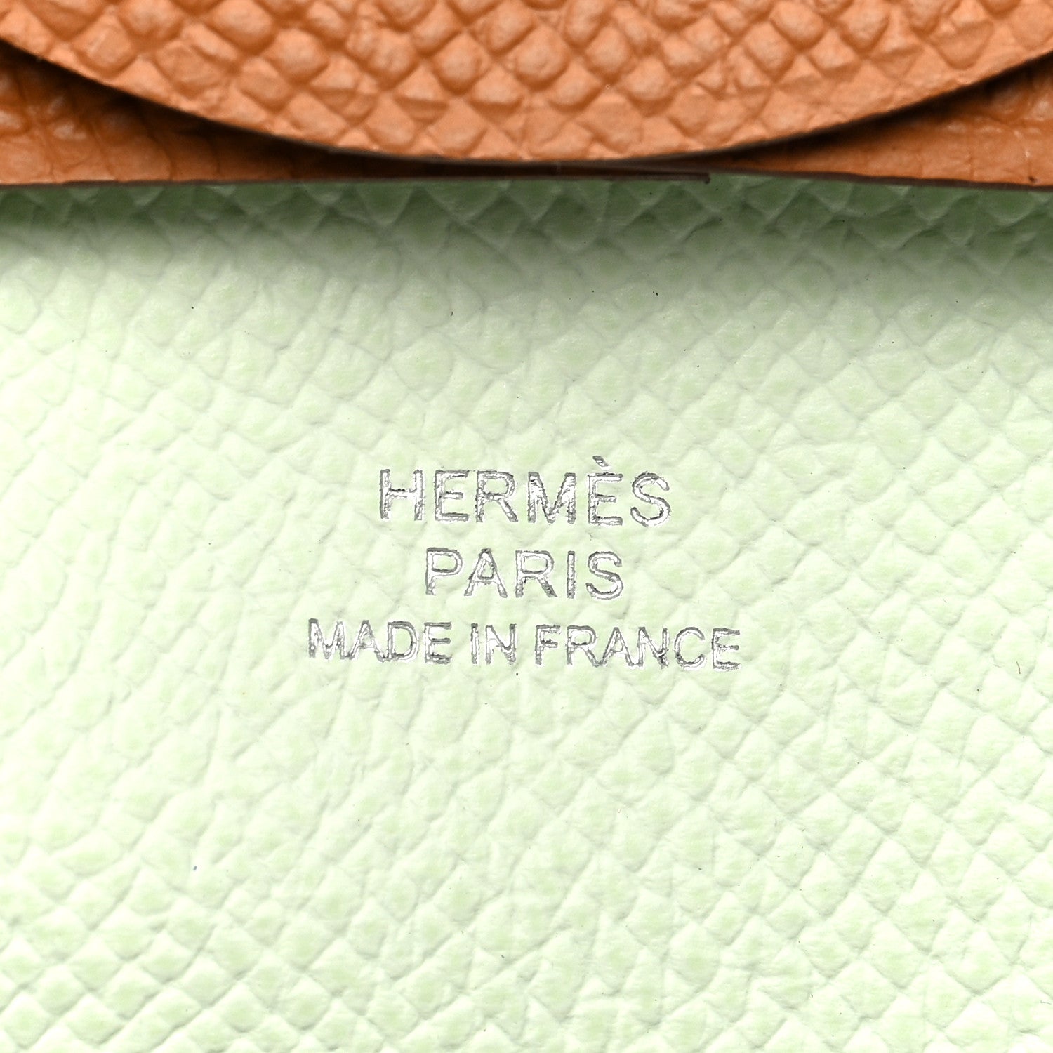 Hermes Epsom Bastia Verso Coin Purse Gold Vert Fizz 6 of 8