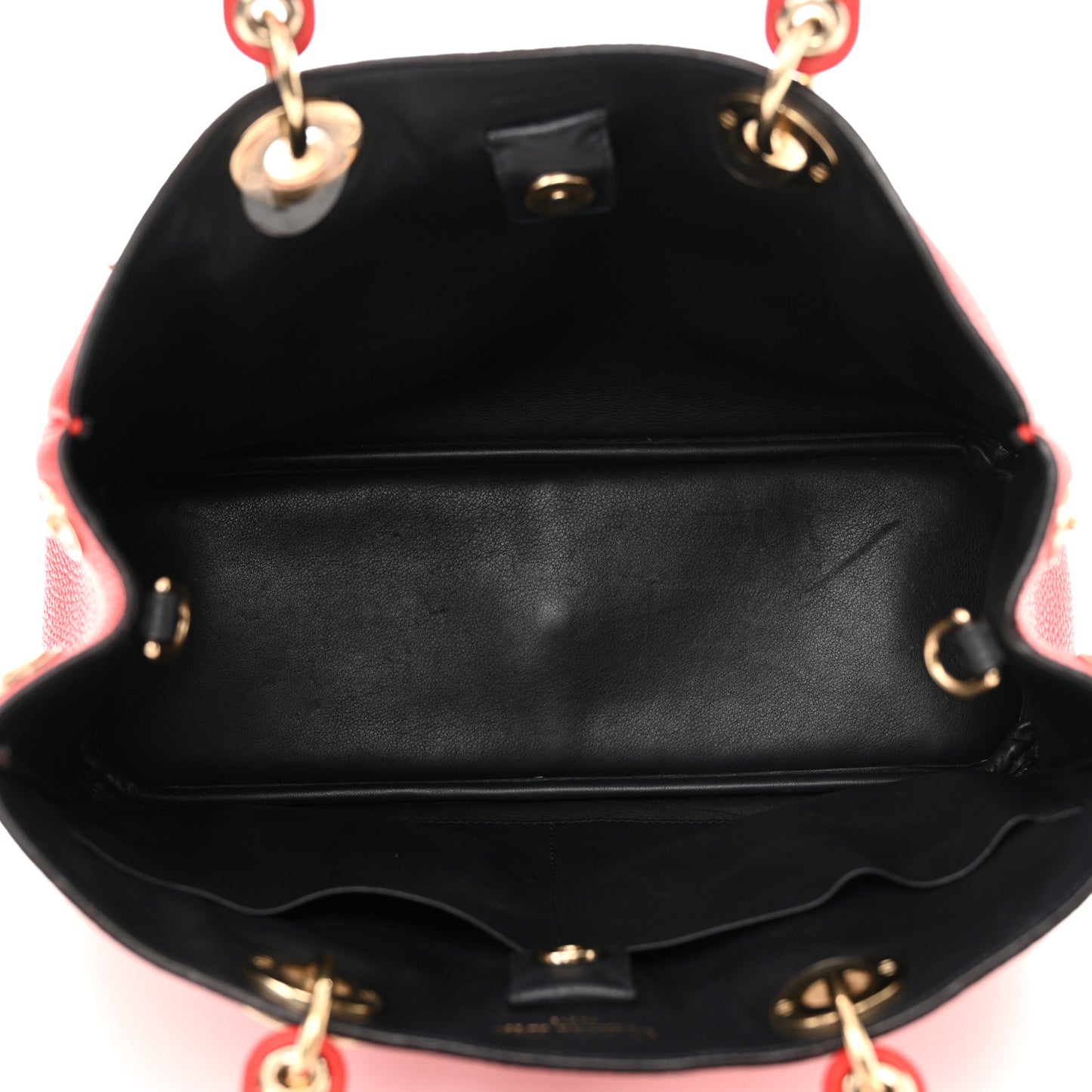 Calfskin Medium Diorissimo Tote Red