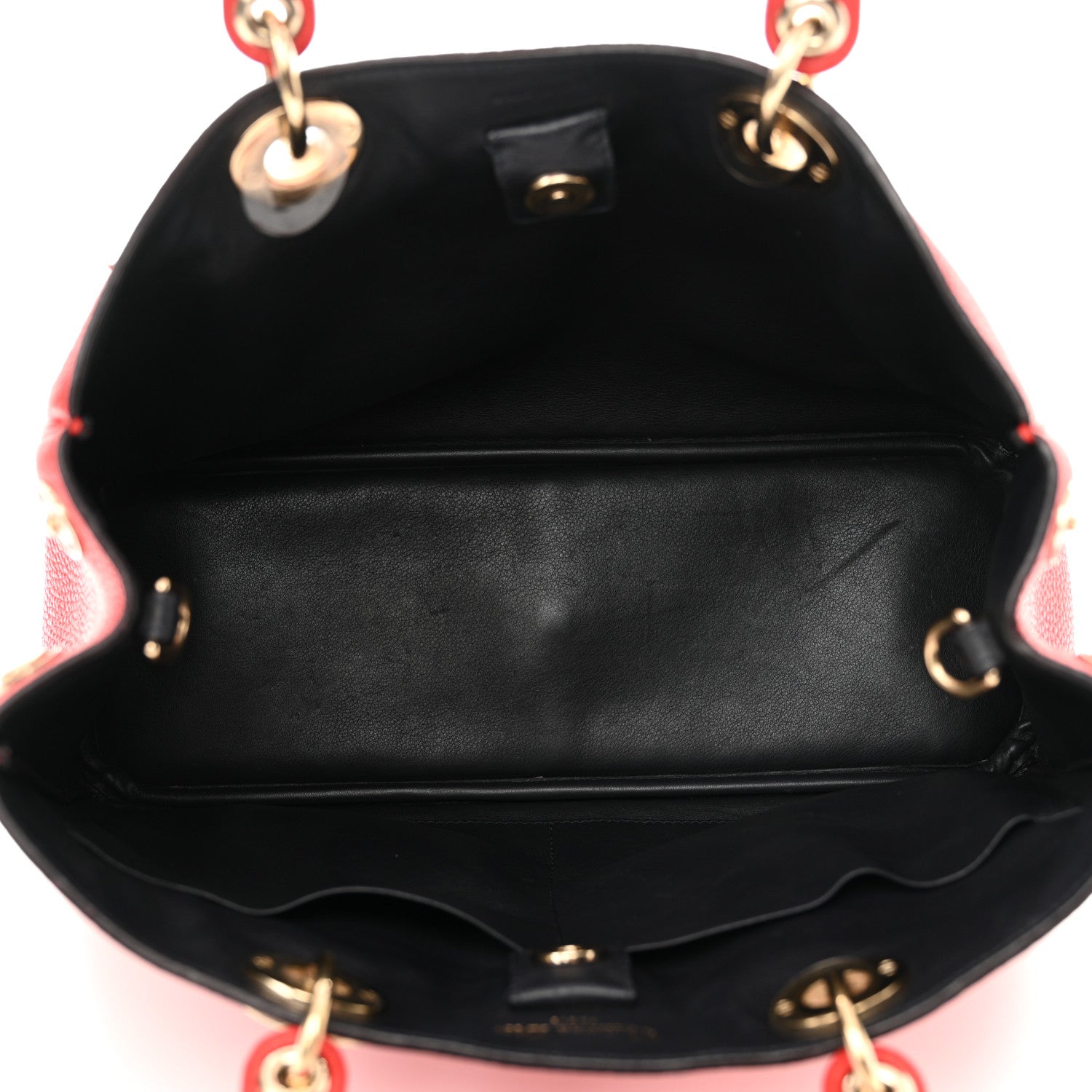 Christian Dior Calfskin Medium Diorissimo Tote Red 5 of 16