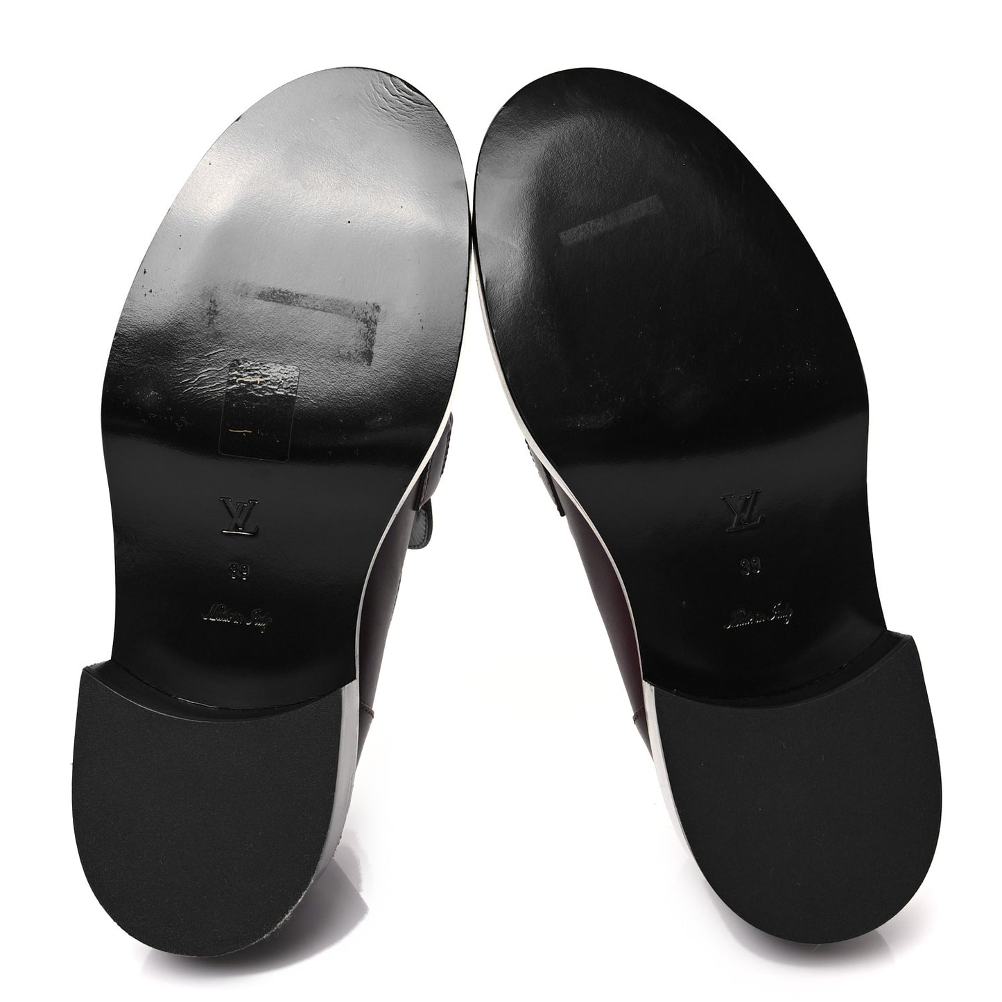Calfskin Academy Loafers Burgundy 39 Burgundy