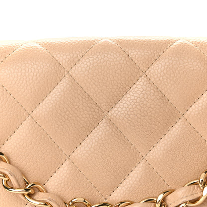 Chanel Caviar Quilted Jumbo Single Flap Beige 11 of 14