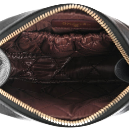 Chanel Caviar Quilted Curvy Pouch Cosmetic Case Black 5 of 8