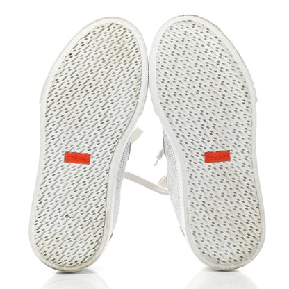 Hermes Calfskin Perforated Day Sneakers 36 White 5 of 12