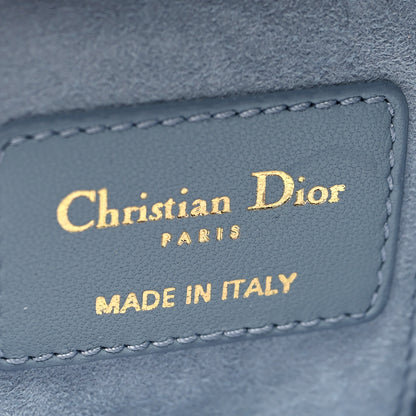 Christian Dior Lambskin Cannage Micro Lady Dior Vanity Case Blue 6 of 9