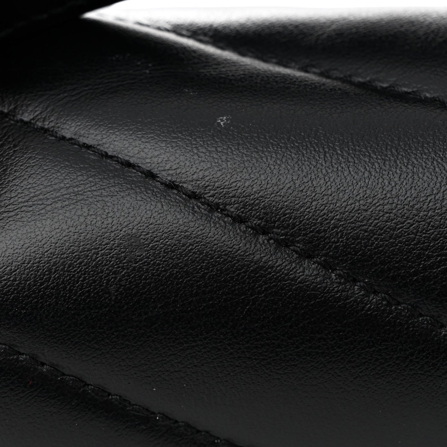 Calfskin Y Quilted Monogram Small Loulou Chain Satchel Black