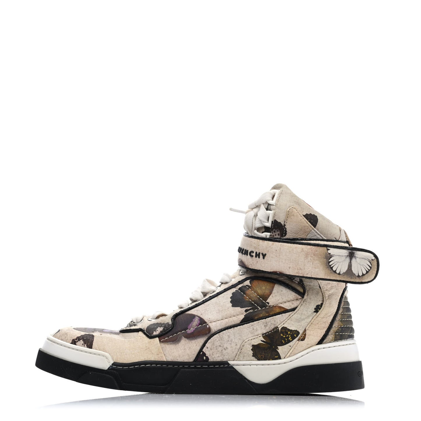 Calfskin Butterfly Tyson High Top Sneakers 36.5 Multicolor