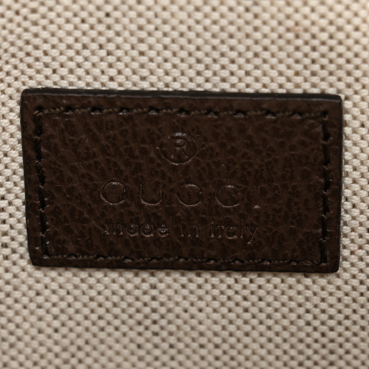 Monogram Jumbo GG Textured Dollar Calfskin Web Mini Crossbody Bag Camel Ebony New Acero