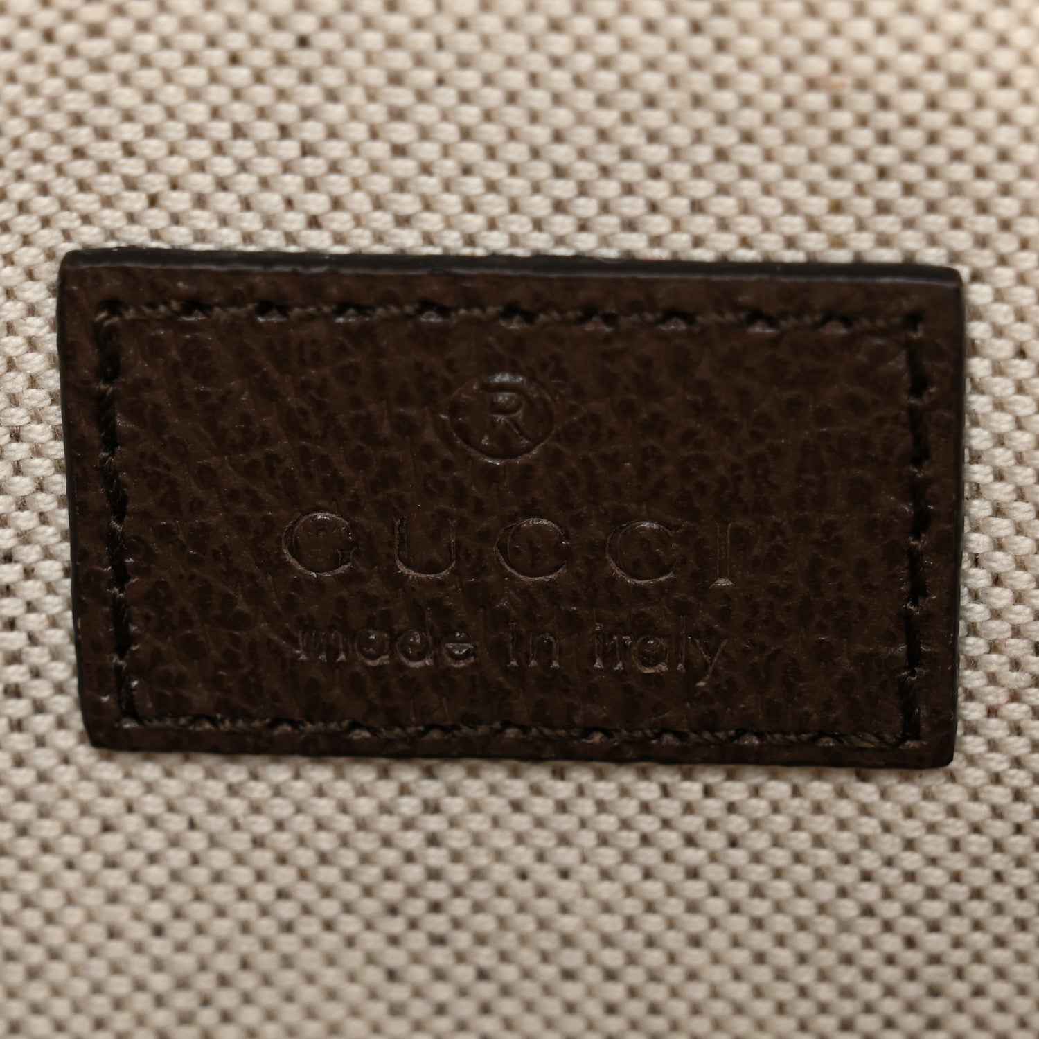 Gucci Monogram Jumbo GG Textured Dollar Calfskin Web Mini Crossbody Bag Camel Ebony New Acero 6 of 10