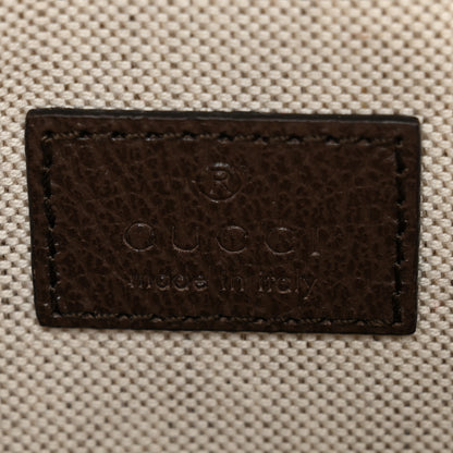 Gucci Monogram Jumbo GG Textured Dollar Calfskin Web Mini Crossbody Bag Camel Ebony New Acero 6 of 10
