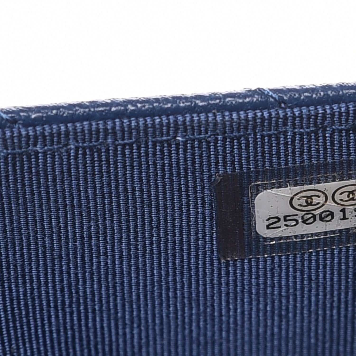 Chanel Caviar Chevron Wallet On Chain WOC Navy 8 of 9