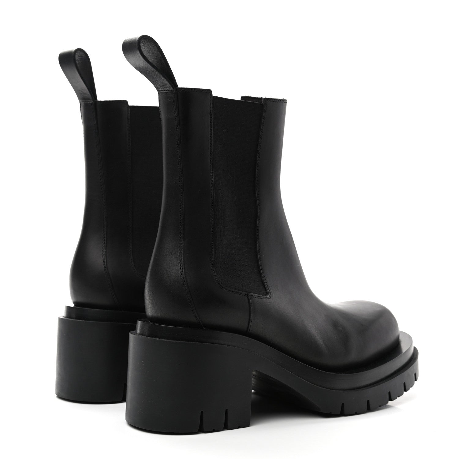 Bottega Veneta Calfskin The Lug Chelsea 30/70mm Ankle Boots 38.5 Black 4 of 9