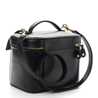 Chanel Caviar CC Vanity Train Case Black 2 of 8