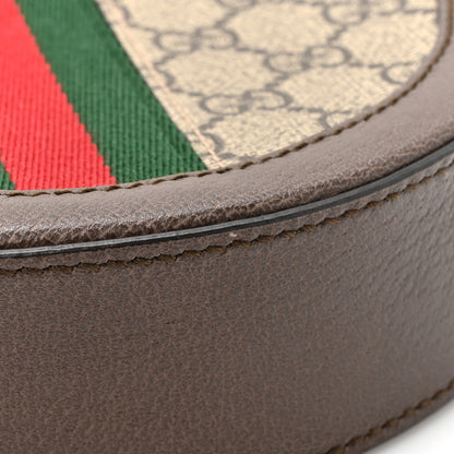 Gucci GG Supreme Monogram Web Mini Ophidia Round Shoulder Bag Brown 12 of 12